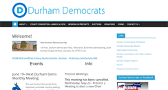 Desktop Screenshot of durhamdemocrats.org