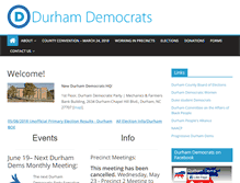 Tablet Screenshot of durhamdemocrats.org